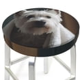 thumbnail image 3 of Naloa Dog Wrapped in Towel 1 Round Bar Stool Cushion Cover 12-14 inch, Fits Kitchen, Office, Restaurant Chairs - 12 inch, 3 of 7