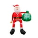 thumbnail image 2 of Papá Noel inflable navideño, decoración para exteriores, sentado en el techo, exhibición navideña iluminada con bolsa de regalo grande para el hogar, 2 of 9