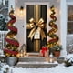 thumbnail image 4 of Seyotauo Merry Christmas Door Cover 35x71 Christmas Gift Box Present Hanging Banner Decoration Winter Holiday Bow Window Door Cover Stripes Ornaments Year Party Home Wall Outdoor, 4 of 9