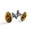 Color 4, variant on Men's Classic Stainless Steel, Black Pineapple Stripes Pattern Cufflinks Business Wedding Shirts, Black