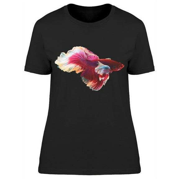 Dark Red/White Betta Siamese T-Shirt Women -Image by Shutterstock, Female Medium
