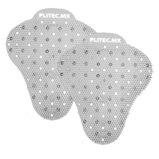 PLITEC Tapete Aromatizante para Mingitorio Seco o Ecologico Antibacterial Biodegradable Anti-Salpicaduras Anti-Splash 60 Días (2 Pzas) (Frutas Tropicales)