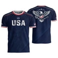 thumbnail image 2 of 2026 New USA Soccer Jersey for Men, United States Jersey Soccer, Jersey USA Fans Crew Neck Short Sleeve Football Retro Streetwear Outdoor T Shirt for Adult(Dark Gray, 2XL), 2 of 4