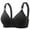 Black, variant on Bras for Women Plus Size Front Closure Full Coverage No Underwire Bras for Seniors Comfort Wireless Front Close Push up Bras with Back Support Lace Sleeping Everyday Bras