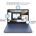 thumbnail image 2 of HP Stream 14" HD Laptop, Intel Celeron N4120, 4GB RAM, 64GB eMMC, Windows 11 Home with Office 365 1 Year, for Student and Business, Webcam, WiFi, Blue + Mazepoly Accessories, 2 of 4