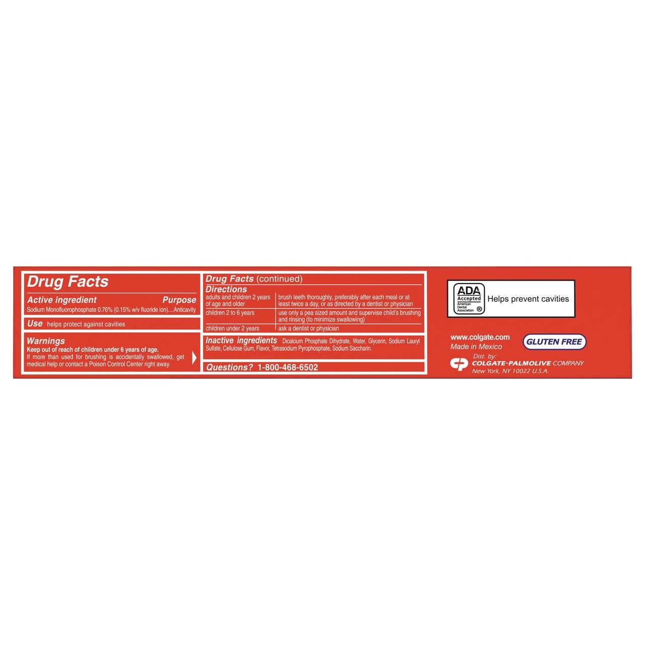 Colgate Cavity Protection Toothpaste 4 oz. Regular Flavor 151406 24 Ct