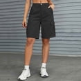 thumbnail image 2 of Fsgntruao Womens Casual Cargo Shorts Multi Pockets Button Fly Work Shorts Breathable Summer Outdoor Shorts, 2 of 7