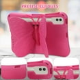 thumbnail image 5 of Kids Case for Samsung Galaxy Tab S9 FE+ Plus/S9 Plus/ S8 Plus/ S7 Plus/ S7 FE 12.4", Cute Butterfly Rotating Kickstand Shockproof Lightweight Cover Case for Galaxy Tab S9 FE+/S9+/S8+/S7+/S7 FE,Rose, 5 of 6