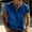 Blue, variant on George T Shirts for Men,Men's Casual Henley Shirts Classic Button Cotton Short Sleeve T-Shirt Summer Basic Solid Lightweight Tees Tops
