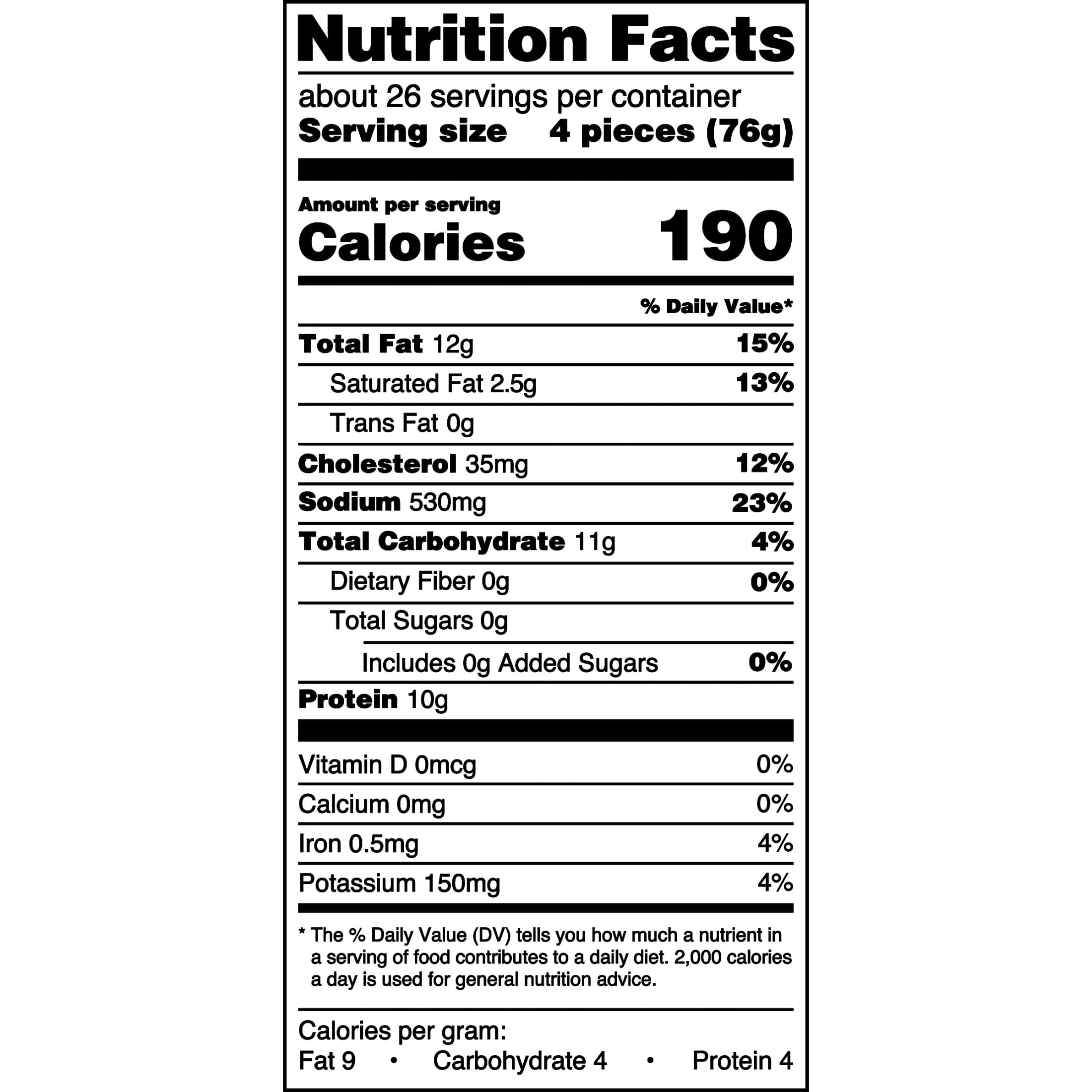 Great Value Breaded Chicken Nuggets, 70 oz (Frozen)