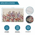 thumbnail image 6 of Watercolor Floral Placemats Set of 12, Spring Daisy Lily Lavender Garden Beige Placemats for Dining Table, Place Mats for Kitchen Tabletop, Waterproof Wipeable Dining Table Mats Set, 6 of 9