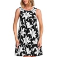 thumbnail image 1 of Disketp Lilies Flowers para Vestido sin Mangas para Mujeres, Vestidos de Verano para Mujeres, Casual y Holgado para la Playa, 1 of 7