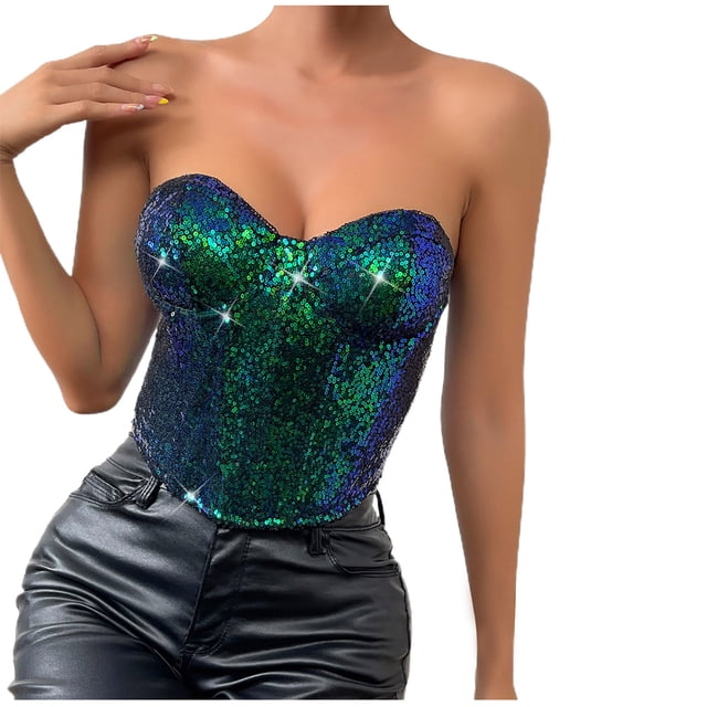 Women's Fashion Solid Slim Backless Tanks Top Short Breast Wrap