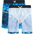 thumbnail image 2 of iXtreme Boys' Rashguard Set - UPF 50+ 2-Piece Snug Fit Swim Shirt and Trunks Swimsuit Set (Little Kid/Big Kid), 2 of 7