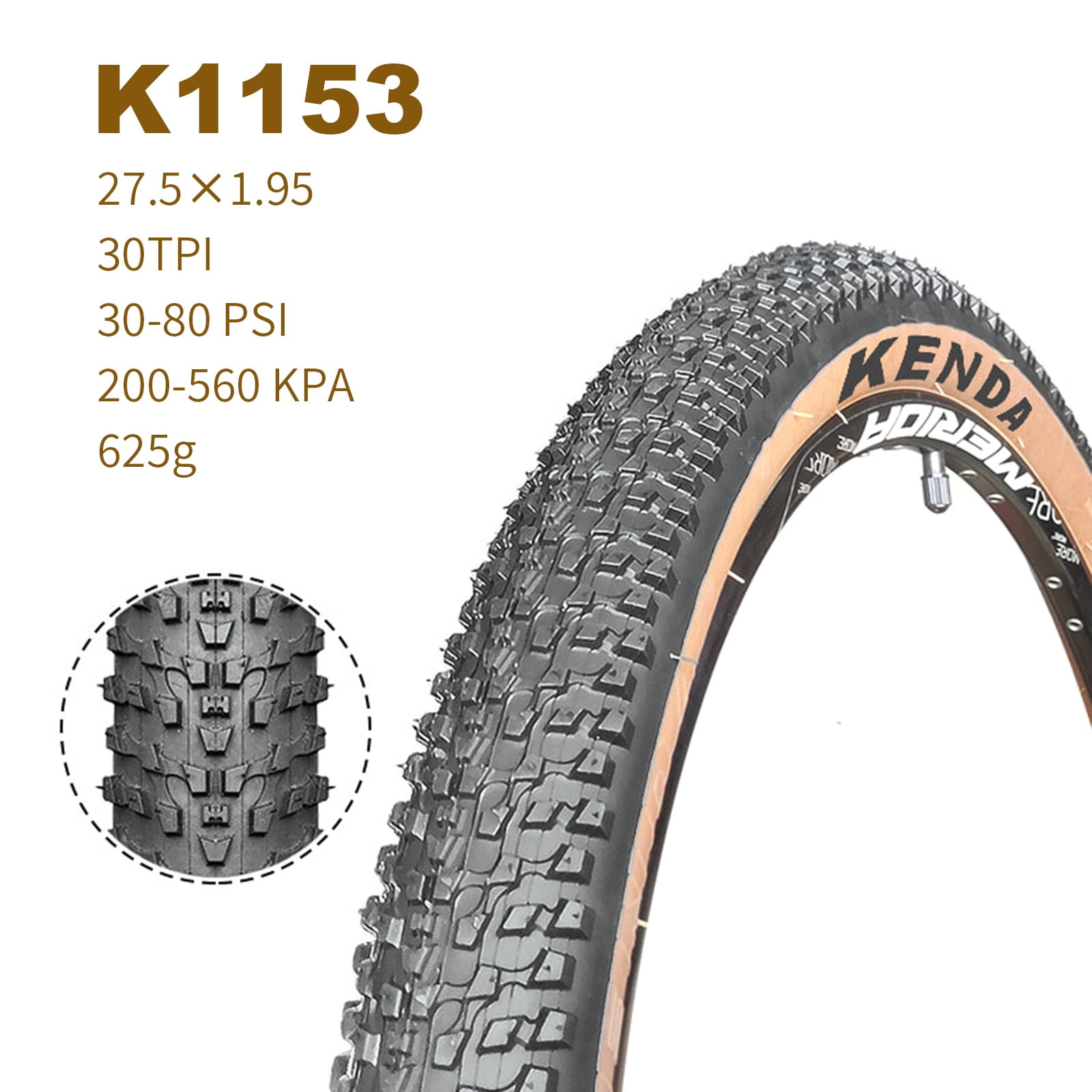 30TPI Mountain Bike Tire Mountain Tyre Bike Replacement Tire