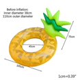 thumbnail image 4 of For Giant latable Pineapple Swimming Ring With Backrest Pool Floats Circle Summer Outdoor Beach Party Water Fun For Toys, 4 of 5