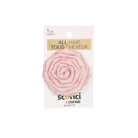 Paquet de 1 barrette rose Scunci