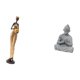 thumbnail image 5 of Escultura de Buda de una mujer tribal africana y un mono, obra de arte para decoración del hogar, dormitorio, mesa, mueble de TV, hotel, patio, patio, 5 of 8
