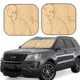 thumbnail image 1 of Balery taco tortilla Parasol para parabrisas de coche de 2 piezas | Parasol plegable para parabrisas delantero de coche para la mayoría de sedanes-Small, 1 of 6