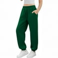 thumbnail image 6 of Sweatpants for Girls Fashion Elastic Waisted Casual Cuffed Sports Pants with Pockets Girls Clothing Size 3-14, 6 of 7