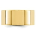 thumbnail image 2 of Real 14kt Yellow Gold 10mm LTW Flat Band Size 9.5; for Adults and Teens; for Women and Men, 2 of 3
