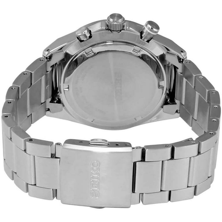 Seiko Chronograph Quartz Green Dial Stainless Steel Men's Watch SSB405P1