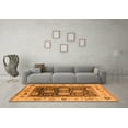 thumbnail image 3 of Ahgly Company Indoor Square Oriental Orange Traditional Area Rugs, 4' Square, 3 of 4