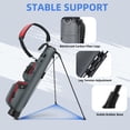 thumbnail image 5 of Sturdum Lightweight Golf Stand Bag, Portable Par 3 Carry Bag with Insulated Cooler Pocket, Durable Golf Bag for Driving Range, Pitch & Putt & Executive Courses, 5 of 8