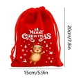 thumbnail image 3 of FastXmas Christmas Red Bags Decorations Merry Christmas Candy Bags Santa Claus Snowman Reindeer Xmas Bags with 5.9*7.8 Inch Gift Bags Bulk Pack for Mugs,Apple,Candy for Christmas Wedding Party Favors, 3 of 6