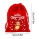 thumbnail image 3 of Bolsa de regalo navideña Red Velvet - Bolsita de aperitivos de franela de 15x20cm para decoración navideña y regalo de manzanas, 3 of 6