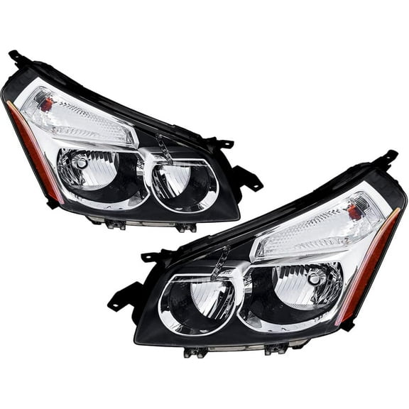 EPIC LIGHTING CAPA OE Style Halogen Headlights Assembly Replacement for PONTIAC 09-10 VIBE [ GM2502327C GM2503327C 88975714 88975713 ] Pair