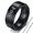 Black, variant on Christian Messianic Stainless Steel Spinner Ring Necklace with Chain, Messianic of Judaism Jewish Star of David Christ Fish Rotatable Anxiety Relieve Ring Israel Religious Jewelry Gifts, # 8, Silver
