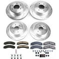 thumbnail image 3 of PowerStop Front and Rear Z23 Evolution Sport Carbon-Fiber Ceramic Brake Pad and Drilled & Slotted Rotor Kit Fits: NISSAN Select Models K7876, 3 of 10