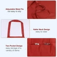 thumbnail image 4 of Unique Bargains 2pack Kitchen Cooking Aprons Polyester Art Aprons Pottery Apron Waterproof Artist Painting Apron Bright Red, 4 of 5