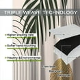 thumbnail image 4 of Boho Leaf Curtains, Bohemian Mid Century Palm Tropical Leaf Abstract Modern Minimalism Window Treatments for Living Room Bedroom Kitchen 2 Panel Fabric, 42x54 Inch, 4 of 6