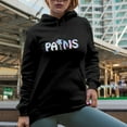 thumbnail image 2 of Under the Palms, Palm Tree & Summer Tie Dye Art Merch Gift, Black Hooded Sweatshirt or Hoodie, 2XL, 2 of 5