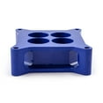 thumbnail image 3 of Speedmaster PCE120.1009.03 2" Aluminum 4150 CNC Machined Carburetor Spacer Square Bore 4 Port - Blue, 3 of 7