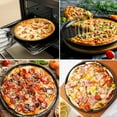 thumbnail image 2 of 12 Inch Nonstick Pizza Pan Carbon Steel Perforated Pizza Tray, Bakeware Perforated Round Pizza Crisper For Home Kitchen, 2 of 9