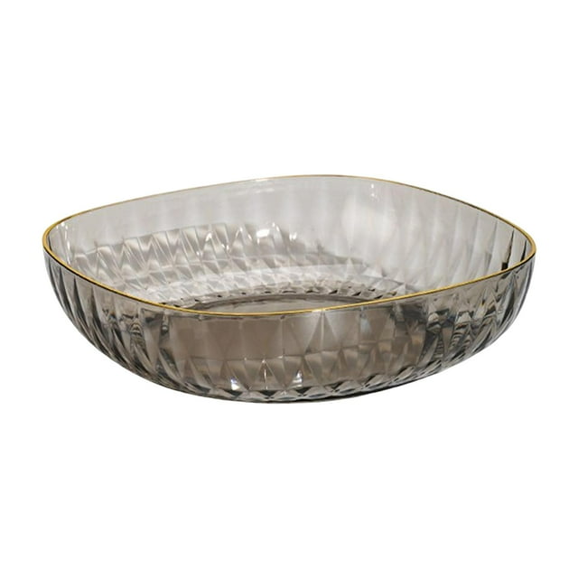 Bandeja de almacenamiento de alimentos de gran capacidad Bandeja de almacenamiento de refrigerios Frutero Fruta decorativa Gris