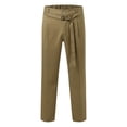 thumbnail image 3 of Pantalon Habillé Classique de Tous les Jours en T avec Jambe Droite, devant Plat, pour Hommes, Coupe Ajustée Intelligente, Extensible Confortable, Convient au Quotidien, Décontracté, Affaires, 3 of 7