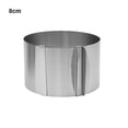 thumbnail image 4 of Xingzhi Telescopic Mousse Ring Baking Cake 6-12 Inch Adjustable Mould Tools Stainless Steel Round Bakeware Self-Assembly Pastry height/8cm, 4 of 6