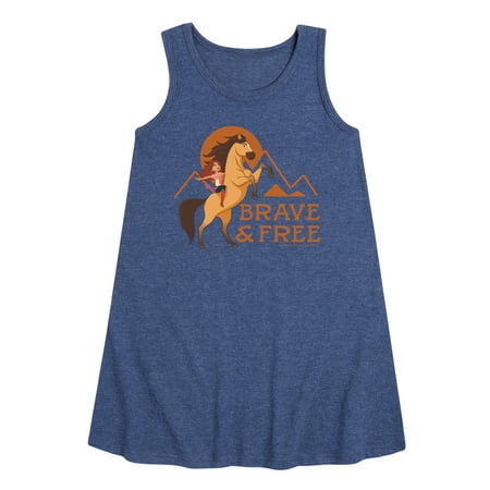 

Spirit Riding Free - Brave And Free - Toddler and Youth Girls A-line Dress
