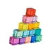 thumbnail image 4 of Juego de bloques de construcción arcoíris apilables, juguete con reconocimiento de colores, cubos de gemas acrílicos arcoíris, bloques para niños y 15 piezas, 4 of 9