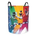 thumbnail image 2 of Power Rangers Laundry Basket Circular Laundry Hamper Dirty Clothes Storage Bucket Toy Organizer With Handles For Bedroom Bathroom College Dorm Medium, 2 of 8