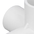 thumbnail image 2 of 10 Pack 0.8" PVC Pipe Fittings 4 Way Elbow for Furniture Tents White, 2 of 3