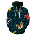 thumbnail image 1 of Sudadera con capucha y cremallera para hombre, diseño de mariposa de dibujos animados, talla grande, con estampado 3D, estilo hip hop, informal, unisex, estilo Harajuku, 1 of 6