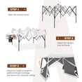 thumbnail image 2 of INTER HUT 10x10 Pop up Canopy Tent with Mesh Netting, Slant Leg Instant Screened House Gazebo, White, 2 of 7