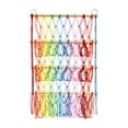 thumbnail image 2 of Hamaca de animales de peluche Perfecl Red para juguetes decoración tejida a mano macramé colgante 3 capas 88cmx52cm, 2 of 8
