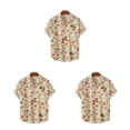 thumbnail image 1 of Jumpingount Camisa cómoda de poliéster con diseño de hongos y ventilación - Para hombres adolescentes en atracciones turísticas Manga corta Type1 NO1, 1 of 6