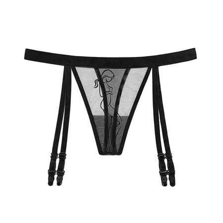 

NECHOLOGY Panties For Women Sexy Naughty Women s Blissful Benefits Dig-Free Comfort Waistband with Lace Microfiber Hi-Cut Black One Size